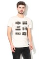 BLEND Slim-Fit grafikai mintás póló férfi
