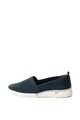 Marco Tozzi Pantofi wedge slip-on de piele nabuc Femei