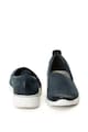 Marco Tozzi Pantofi wedge slip-on de piele nabuc Femei