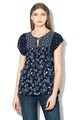 GAP Bluza cu model floral si maneci scurte Femei