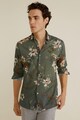 Mango Camasa slim fit cu model floral Esteve Barbati