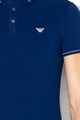 Emporio Armani Тениска с бродирано лого и яка Мъже