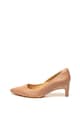 Clarks Pantofi de piele cu varf ascutit cu toc kitten Ellis Rose Femei