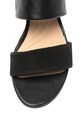 Clarks Sandale wedge de piele si piele nabuc Sense Lily Femei