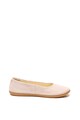 Clarks Balerini de piele intoarsa cu aspect stralucitor Skylark Fete