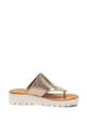 Clarks Papuci flip flop wedge, de piele Karely Femei