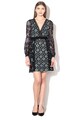 Little Mistress Rochie mini cu decolteu in V si imprimeu floral Femei