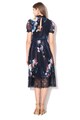 Little Mistress Rochie evazata cu pliuri si imprimeu floral Femei