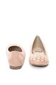 Jana Shoes Balerini de piele intoarsa ecologica, cu perforatii Femei