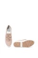 Jana Shoes Pantofi sport slip-on flatform de piele intoarsa cu decoratii florale Femei