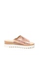 Jana Shoes Sandale slip-on de piele cu particule stralucitoare si amortizare Femei