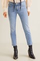 Mango Blugi slim fit cu lungime crop Grace Femei