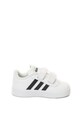 adidas Performance Pantofi sport de piele ecologica, cu velcro VL Court Baieti