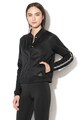 adidas Performance Jacheta bomber cu dungi emblematice, pentru antrenament Femei