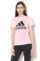 adidas Performance Tricou cu imprimeu logo pentru fitness Bos Femei