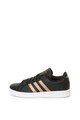 adidas Performance Pantofi sport de piele peliculizata Grand Court Femei