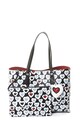 Emporio Armani Hearts mintás műbőr tote táska belső kistáskával női