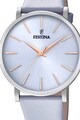 Festina Ceas round cu o curea de piele Femei