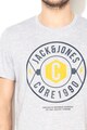 Jack & Jones Раирана тениска Fresco с гумирано лого Мъже