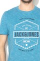 Jack & Jones Раирана тениска Fresco с гумирано лого Мъже