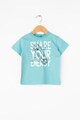 United Colors of Benetton Tricou cu imprimeu grafic si text Fete