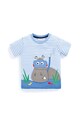 JoJo Maman Bebe Tricou in dungi cu aplicatie pe piept Baieti