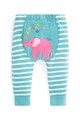 JoJo Maman Bebe Set de pantaloni cu dungi - 2 piese Fete