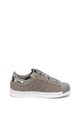 adidas Originals Pantofi sport de piele intoarsa si piele ecologica Superstar Fete