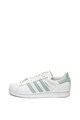 adidas Originals Pantofi sport de piele, cu garnituri texturate Superstar Femei