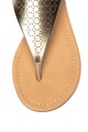 Call It Spring Sandale de piele ecologica, cu bareta separatoare si aspect metalizat Somniaria Femei