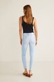 Mango Blugi crop skinny cu terminatii nefinisate Isa Femei