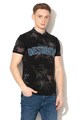 DESIGUAL Tricou cu guler henley Alban Barbati