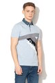 DESIGUAL Tricou polo cu garnituri din denim Masali Barbati