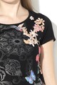 DESIGUAL Tricou de jerseu cu imprimeu floral Panama Femei