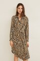 Mango Rochie midi cu animal print Toky Femei