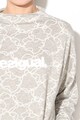 DESIGUAL Bluza sport cu captuseala din fleece, pentru antrenament Camo Flower Femei