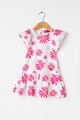 Agatha Ruiz de la Prada Rochie cu imprimeu floral si volane Fete