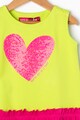 Agatha Ruiz de la Prada Rochie cu aplicatie in forma de inima, cu paiete Color Wave Fete