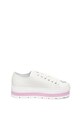 Trussardi Pantofi sport flatform de piele ecologica cu garnituri stralucitoare Femei