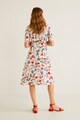 Mango Rochie midi evazata, cu imprimeu floral Bee Femei