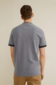 Mango Tricou henley cu mansete contrastante Branch Barbati