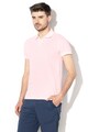 Wrangler Tricou polo din material pique cu broderie logo Barbati