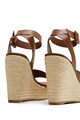 Mango Sandale wedge de piele ecologica Illa Femei