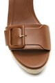 Mango Sandale wedge de piele ecologica Illa Femei