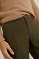 Mango Ленен панталон Oyster по тялото Мъже