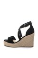 United Colors of Benetton Sandale wedge de piele intoarsa sintetica Femei