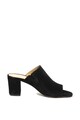 Pieces Sandale slip-on de piele intoarsa, cu toc masiv Mela Femei