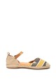 ROXY Sandale tip espadrile din material textil si piele ecologica, cu dungi Rosalie Femei