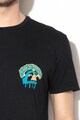 QUIKSILVER Памучна тениска с щампа на гърба Мъже