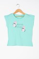 Blue Seven Tricou cu imprimeu si slituri laterale Fete